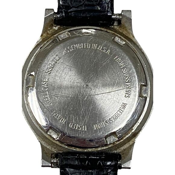 Vintage Women\'s BELAIR Seapearl Quartz Date Watch w/ Spiedel Black Leather Band main image 6